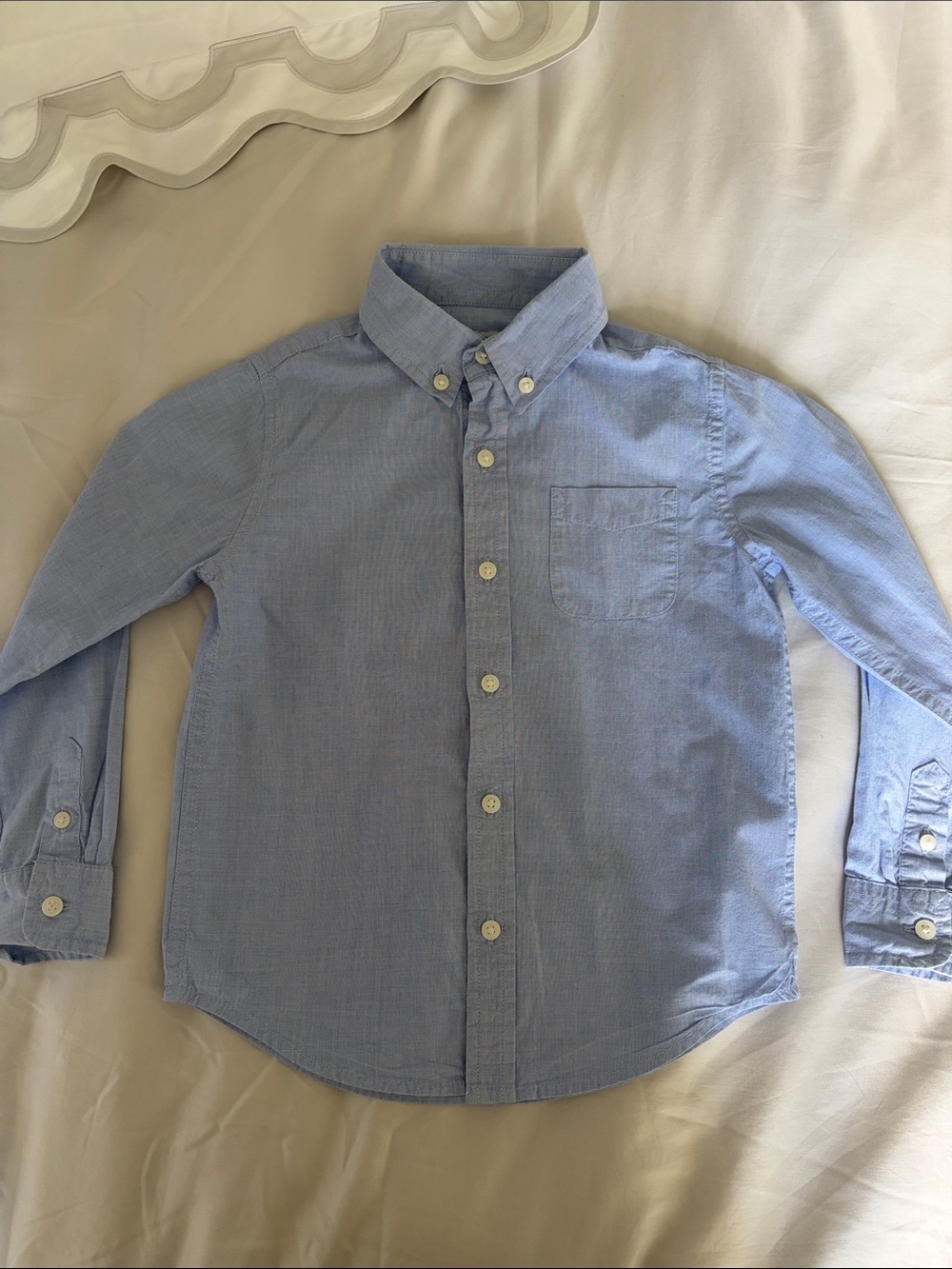 Janie and Jack blue Oxford button down shirt